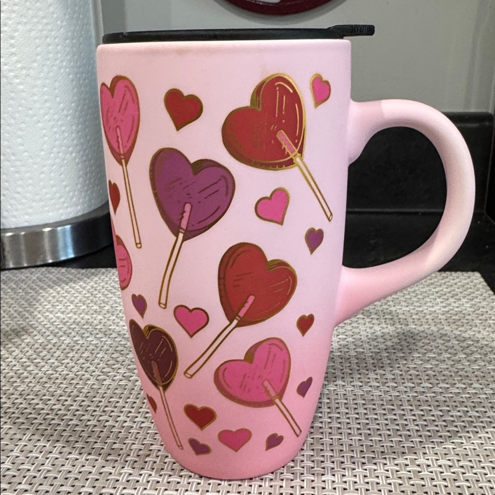♥️Coffee cup 17 oz  with LID NWOT 💗